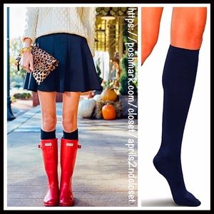 HUE Accessories - HUE KNEE HIGH NAVY BLUE TALL KNIT BOOT SOCKS A2C HUE Accessories - HUE KNEE HIGH NAVY BLUE TALL KNIT BOOT SOCKS A2C